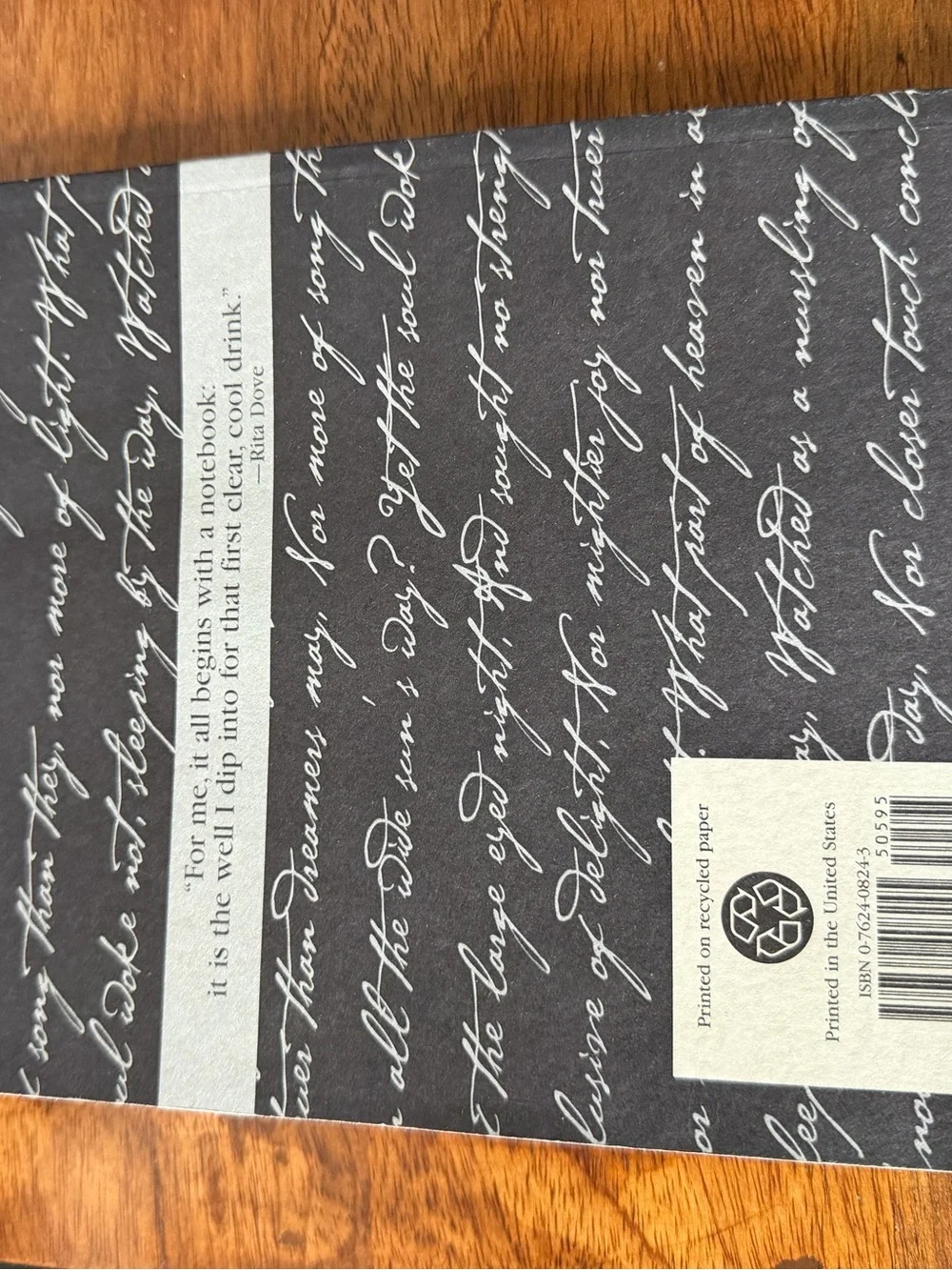 The Poet's Notebook - paperback journal- vintage